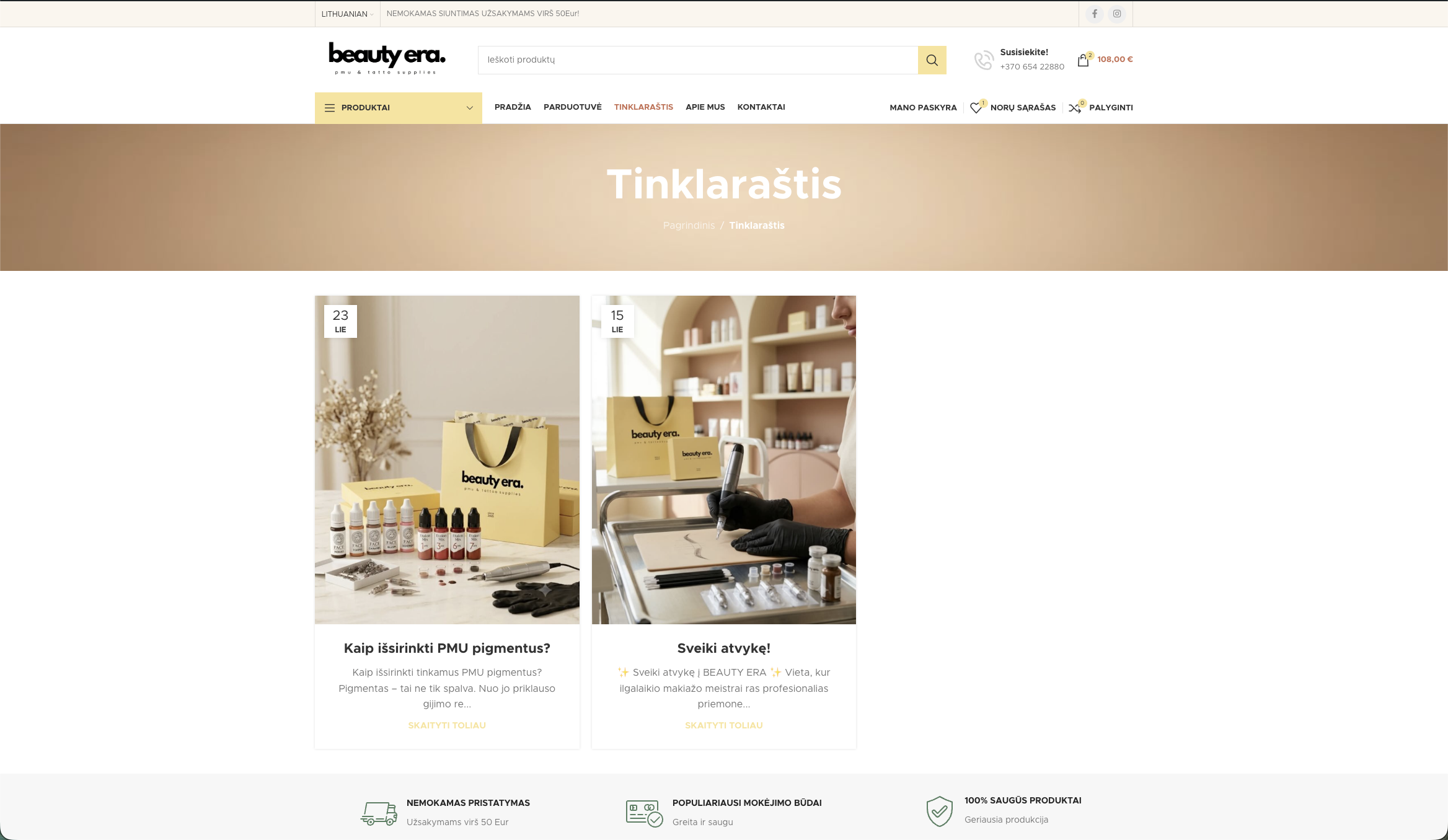 BeautyEra responsive design