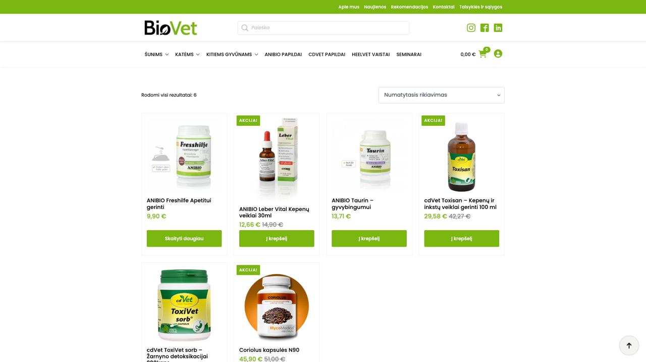 BioVet product page