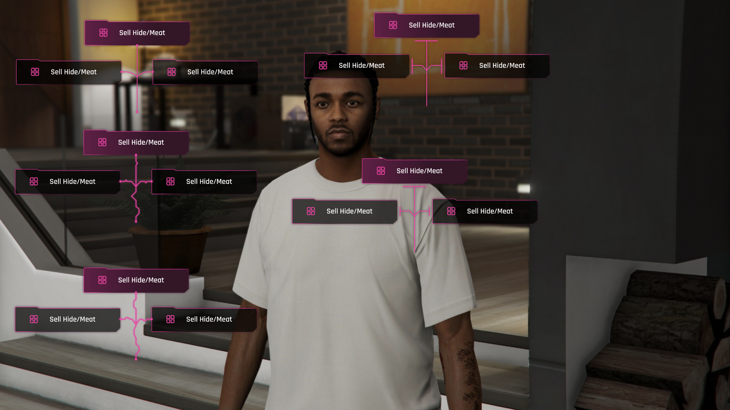 GTA V server interface screen one